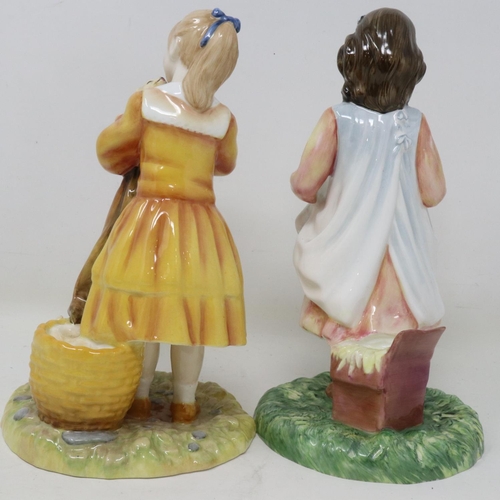 238 - Two limited edition Royal Doulton Age of Innocence figurines, First Outing HN3377 479/9500, and Pupp... 