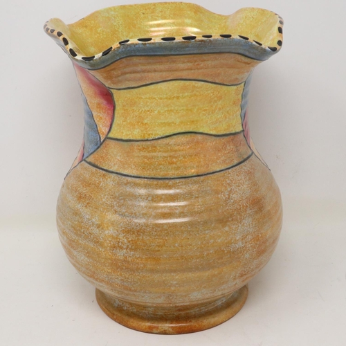 240 - Harold Bennett for Burleigh Ware vase, no cracks or chips, H: 20 cm. UK P&P Group 2 (£20+VAT for the... 