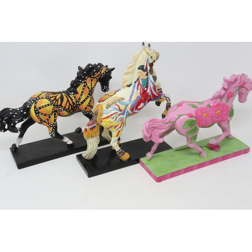 248 - The Trail of Painted Ponies: three limited edition figurines, Butterflies Run Free, Petals, and Carr... 