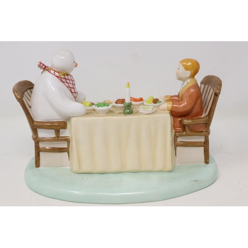 Coalport Limited Edition Snowman - Dinner For Two