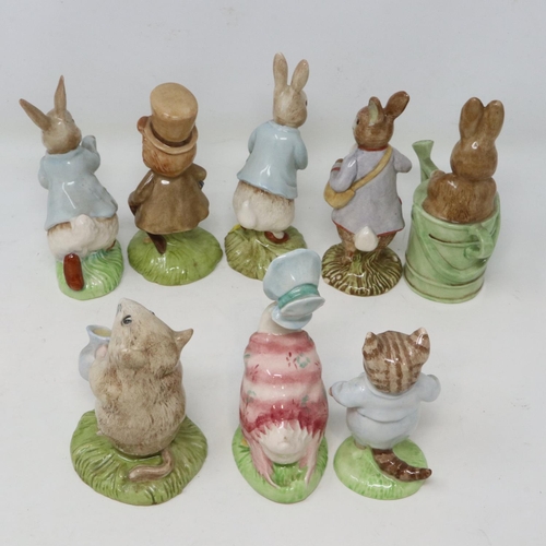 309 - Eight Beswick Beatrix Potter figurines, no cracks or chips, largest H: 13 cm. UK P&P Group 3 (£30+VA... 