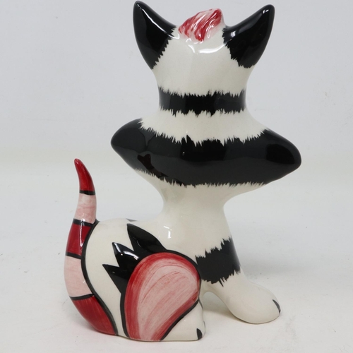 317 - Lorna Bailey cat, Katrina, no cracks or chips, H: 13 cm. UK P&P Group 1 (£16+VAT for the first lot a... 