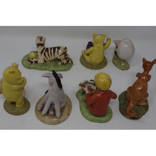 336 - Royal Doulton group of figures from the Winnie The Pooh collection (7), no cracks or chips, largest ... 