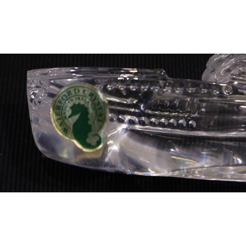 414 - Waterford Crystal model of the Titanic, L: 28 cm. UK P&P Group 2 (£20+VAT for the first lot and £4+V... 