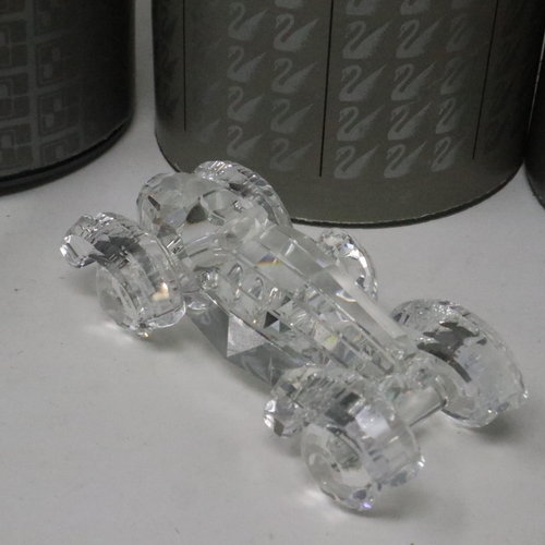 430 - Four Swarovski miniatures, hedgehog, car, lute and a turtle, all boxed. UK P&P Group 2 (£20+VAT for ... 