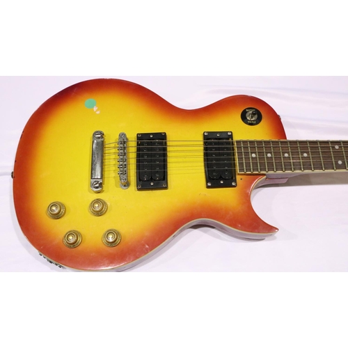 457 - Vintage electric start style guitar Les Paul style. Not available for in-house P&P