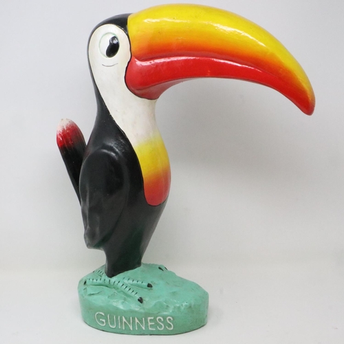 459 - Large wooden Guinness advertising toucan, H: 41 cm. UK P&P Group 3 (£30+VAT for the first lot and £8... 