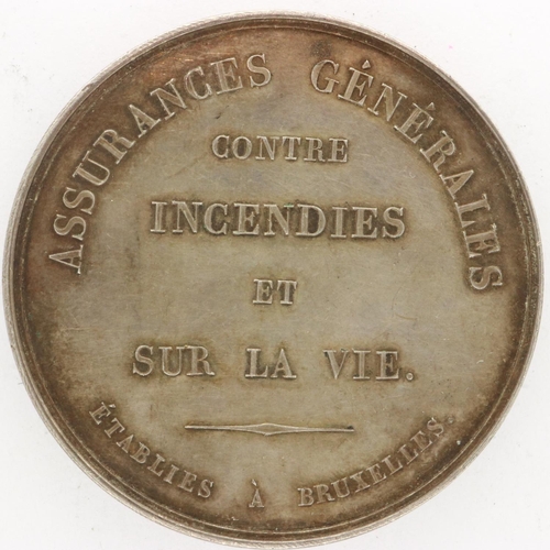 173A - Silver medal by Joseph Pierre Braemt (1796-1864). D: 47mm, 40g. UK P&P Group 1 (£16+VAT for the firs... 