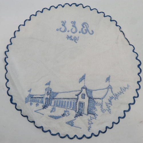 178C - 1924 British empire exhibition cotton embroidery. UK P&P Group 1 (£16+VAT for the first lot and £2+V... 