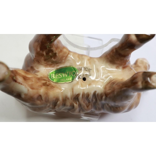 195A - Beswick Highland cattle and calf (3), cows horn reglued, largest L: 21 cm. UK P&P Group 3 (£30+VAT f... 