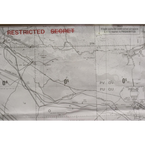 2048 - A rare declassified Operation Desert Storm operations map, sheet 1 from 250700Z, pinpointing situati... 