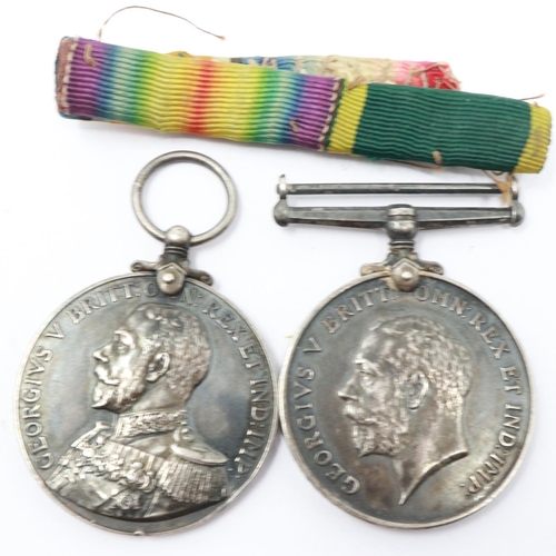 2256 - George V LSGC and WWI BWM to SS 107708 John Nevol, Leading Stoker Royal Navy. UK P&P Group 1 (£16+VA... 