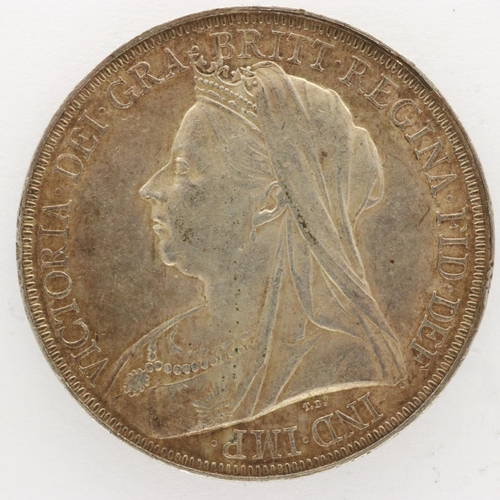 2103 - 1897 silver crown of Queen Victoria, raised edge lettering. UK P&P Group 0 (£6+VAT for the first lot... 