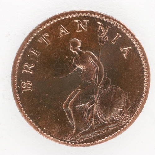 2106 - 1806 copper farthing of George III. UK P&P Group 0 (£6+VAT for the first lot and £1+VAT for subseque... 