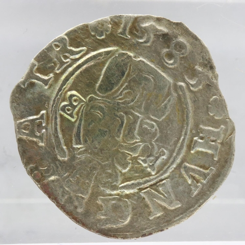 2108 - Medieval hammered silver Hungarian denar, 16th century, gVF. UK P&P Group 0 (£6+VAT for the first lo... 