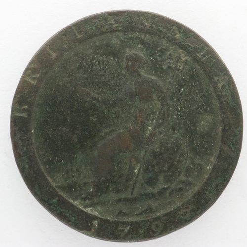 2111 - 1797 copper cartwheel penny of George III. UK P&P Group 0 (£6+VAT for the first lot and £1+VAT for s... 