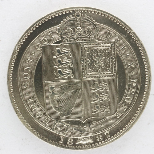 2126 - 1887 silver shilling of Queen Victoria. UK P&P Group 0 (£6+VAT for the first lot and £1+VAT for subs... 