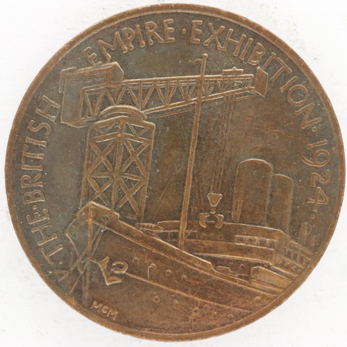 2127 - 1924 British Empire Exhibition token. UK P&P Group 0 (£6+VAT for the first lot and £1+VAT for subseq... 