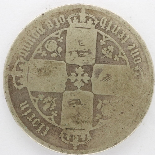 2149 - 1852 silver Gothic florin of Queen Victoria. UK P&P Group 0 (£6+VAT for the first lot and £1+VAT for... 