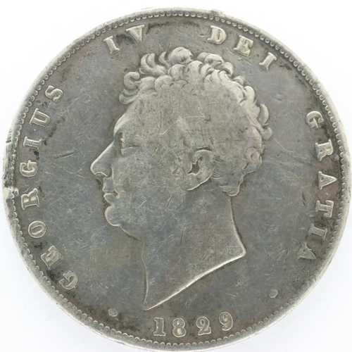 2153 - 1829 silver half crown of George IV. UK P&P Group 0 (£6+VAT for the first lot and £1+VAT for subsequ... 