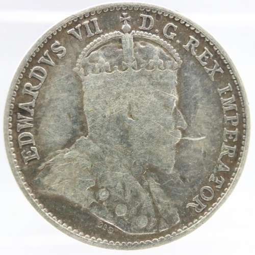 2159 - 1906 Canadian silver 5 Cents of Edward VII. UK P&P Group 0 (£6+VAT for the first lot and £1+VAT for ... 