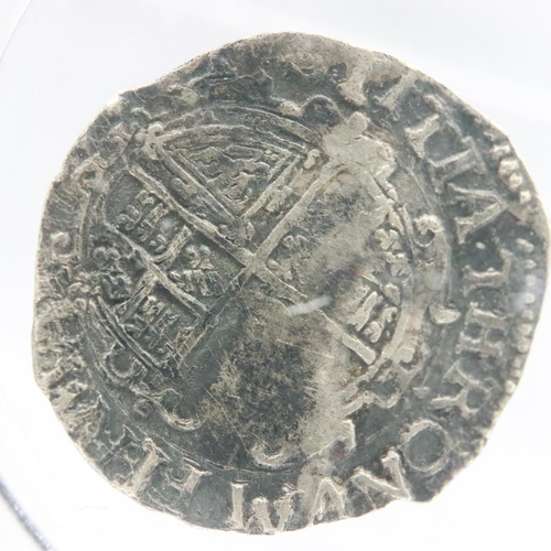 2171 - Silver hammered penny of Charles I, VF grade, crease and clip. UK P&P Group 0 (£6+VAT for the first ... 