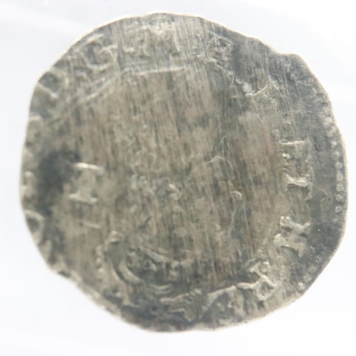 2171 - Silver hammered penny of Charles I, VF grade, crease and clip. UK P&P Group 0 (£6+VAT for the first ... 