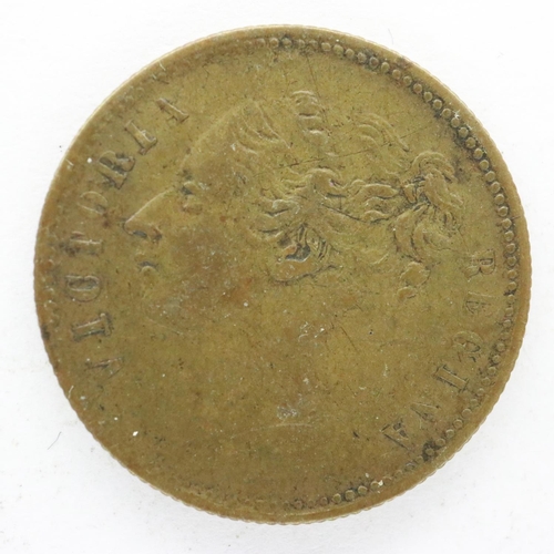 2192 - Uniface bronze Queen Victoria coin - possible Pattern die. UK P&P Group 0 (£6+VAT for the first lot ... 