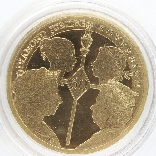 2051 - 2012 Double Jubilee Double Portrait full sovereign, boxed with CoA. UK P&P Group 0 (£6+VAT for the f... 