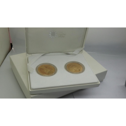 2055 - 2011 Royal Wedding two coin silver proof set, boxed with CoAs. UK P&P Group 0 (£6+VAT for the first ... 