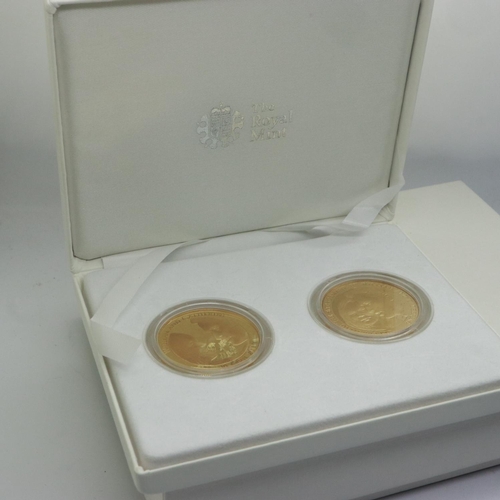 2055 - 2011 Royal Wedding two coin silver proof set, boxed with CoAs. UK P&P Group 0 (£6+VAT for the first ... 