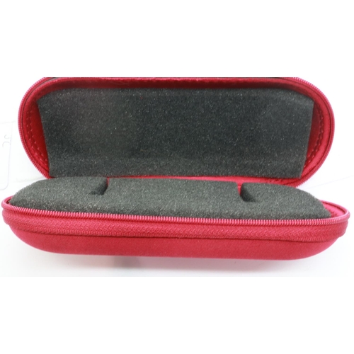 60 - Omega soft-shell wristwatch travel case. UK P&P Group 1 (£16+VAT for the first lot and £2+VAT for su... 