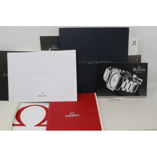 64 - Mixed wristwatch catalogues including Omega. UK P&P Group 3 (£30+VAT for the first lot and £8+VAT fo... 