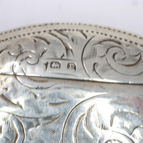 79 - Hallmarked silver vesta case, 22g. UK P&P Group 1 (£16+VAT for the first lot and £2+VAT for subseque... 