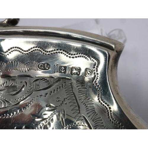 86 - Hallmarked silver purse with leather interior, Birmingham assay, total 73g. UK P&P Group 1 (£16+VAT ... 