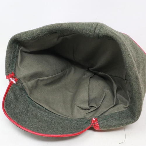 158 - Red Army re-enactment budenovka peaked parade cap, size XL. UK P&P Group 2 (£20+VAT for the first lo... 