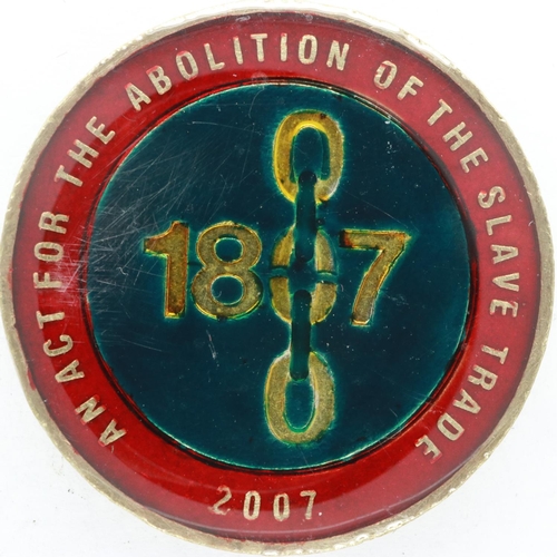 102 - 2007 enamelled £2 coin, 1807 Abolition of the Slave Trade. UK P&P Group 1 (£16+VAT for the first lot... 