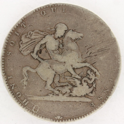 113 - George III 1818 crown. UK P&P Group 1 (£16+VAT for the first lot and £2+VAT for subsequent lots)