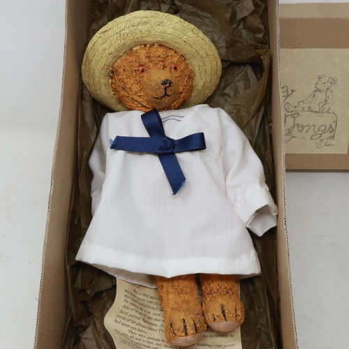 119 - String Things teddy bear, boxed. UK P&P Group 1 (£16+VAT for the first lot and £2+VAT for subsequent... 