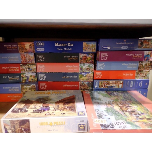 1038 - Twenty boxed jigsaws, vendor advises all complete. Not available for in-house P&P