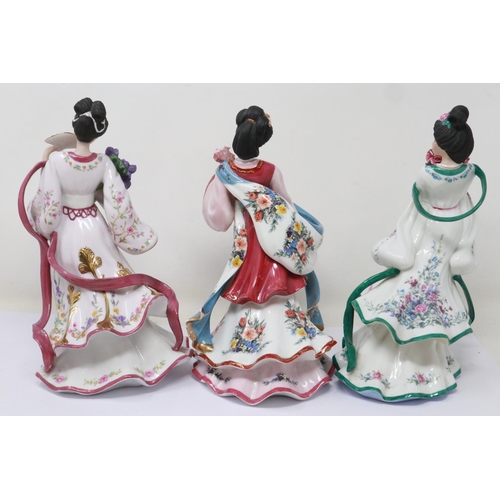 171 - Three Lena Liu figurines, no cracks or chips, largest H: 23 cm. UK P&P Group 3 (£30+VAT for the firs... 