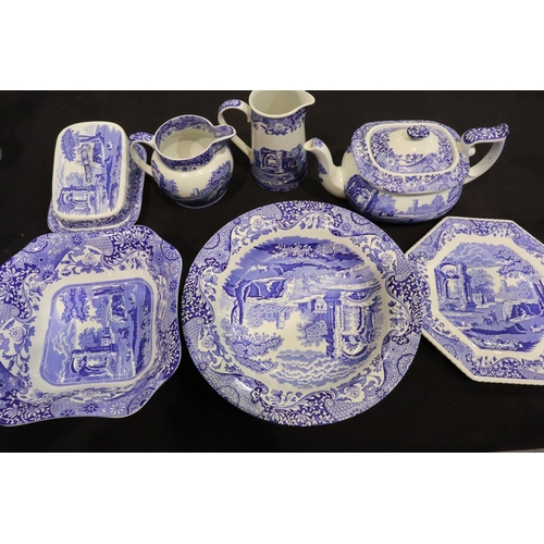 187 - Seven pieces of Spode Italian garden ceramics, no cracks or chips. Not available for in-house P&P