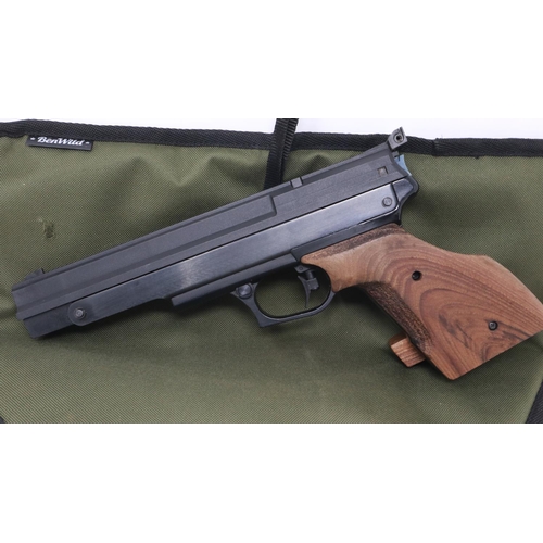 152 - Gamo Compact single stroke pneumatic target air pistol .177, with match trigger and case. UK P&P Gro... 