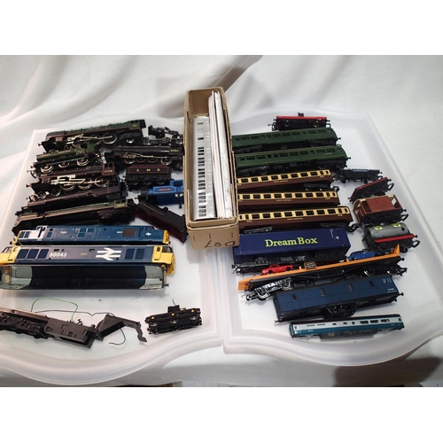 2059 - Selection of OO scale locomotives, bodyshells, chassis, coaches, wagons, etc all for refurbishment/s... 