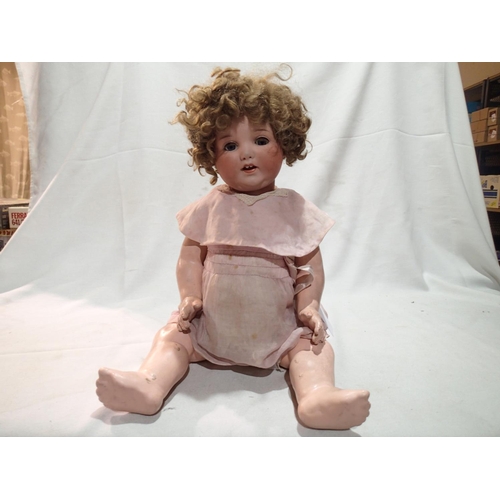 2081 - Armand Marseille bisque headed doll, No 990. UK P&P Group 1 (£16+VAT for the first lot and £2+VAT fo... 