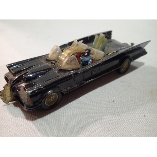 2086 - Corgi Batmobile, bat boat and helicopter set 40, contents near mint condition, batcopter has one bla... 