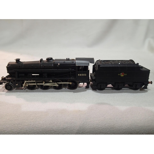 2094 - TT gauge kit built class 8F, 48003, Black, Late Crest, good build and finish. UK P&P Group 1 (£16+VA... 