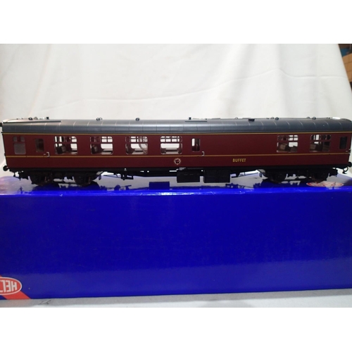 2100 - O gauge Heljan 4941, RMB, MK1 Maroon coach, buffet, in excellent to near mint condition, but four wi... 