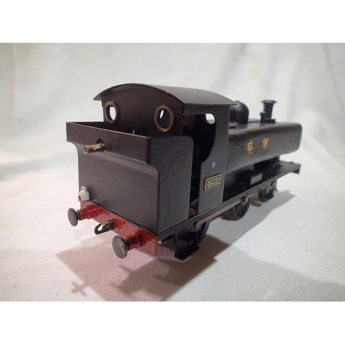 2104 - O gauge live steam Pannier tank, spirit fired, slip eccentric reverse, finished in Black, G.W.R, 463... 