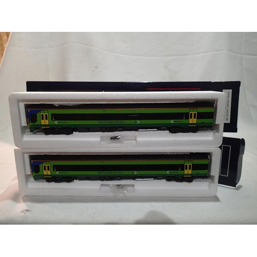 2154 - OO scale Bachmann 31-504 class 158 two car D.M.U central trains in excellent condition, storage wear... 